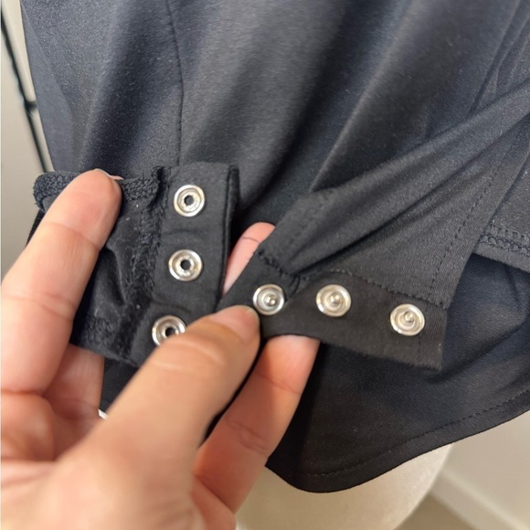 ReoRia High Neck Racerback Sleeveless Bodysuit Tank Top Black Size XL - Picture 8 of 9